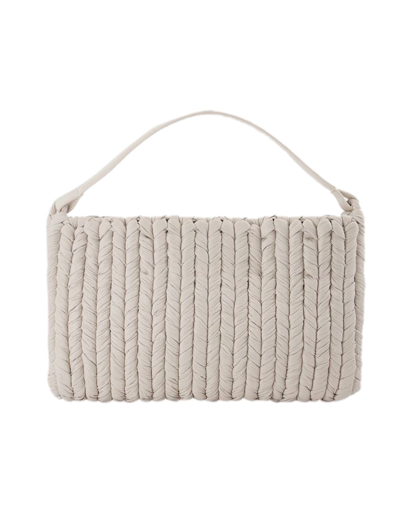 Квадратная сумка из белой веганской кожи Nanushka
Квадратная сумка из белой веганской кожи Nanushka