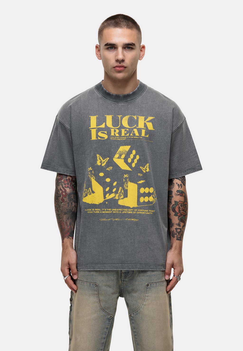 Футболка с принтом LUCK Good For Nothing, серый
Футболка с принтом LUCK Good For Nothing, серый