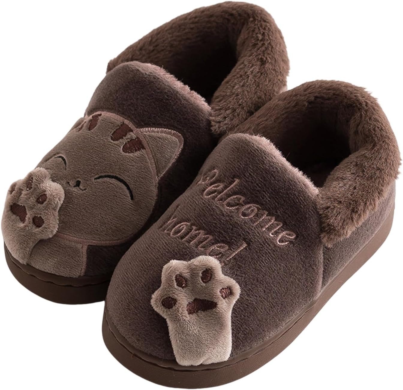 Детские милые мультяшные тапочки IWIHMIV с толстой подошвой, плюшевые, теплые зимние домашние тапочки для девочек и мальчиков, не скользящие, Coffee
Детские милые мультяшные тапочки IWIHMIV с толстой подошвой, плюшевые, теплые зимние домашние тапочки для девочек и мальчиков, не скользящие, Coffee