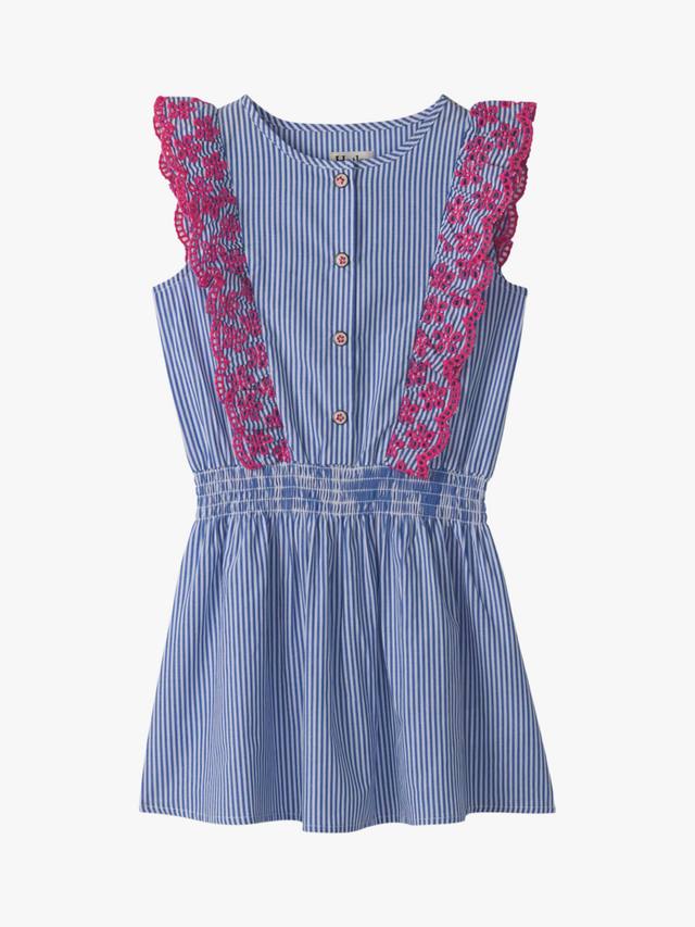 Детское платье с пинстрипом и волнистыми рюшами Hatley, Blue
Детское платье с пинстрипом и волнистыми рюшами Hatley, Blue