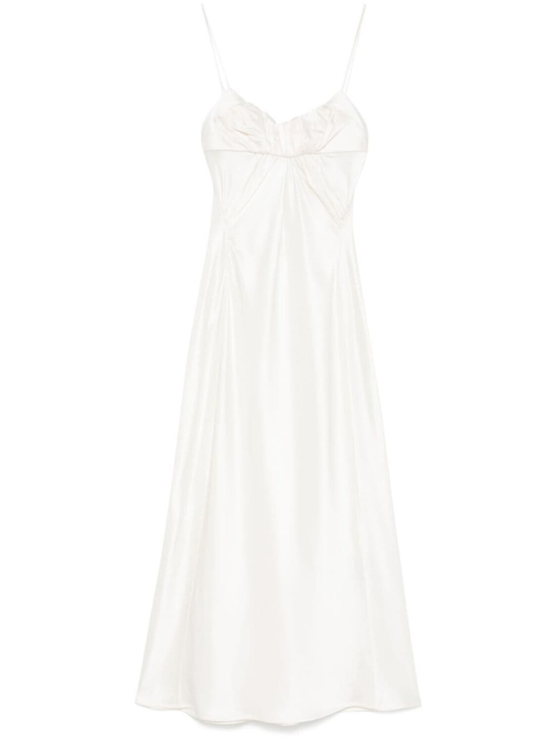 Jil Sander атласное платье миди, белый
Jil Sander атласное платье миди, белый
