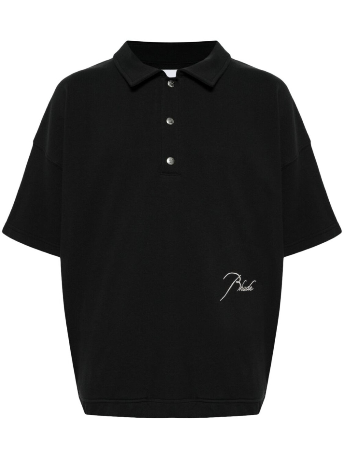 Рубашка поло с вышитым логотипом RHUDE, черный
Рубашка поло с вышитым логотипом RHUDE, черный