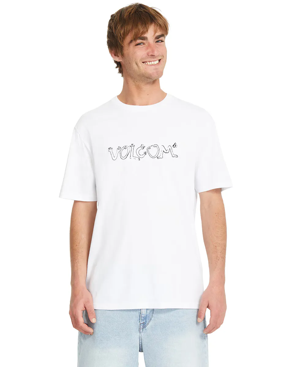 Мужская футболка с короткими рукавами и круглым вырезом Volcom, белый
Мужская футболка с короткими рукавами и круглым вырезом Volcom, белый