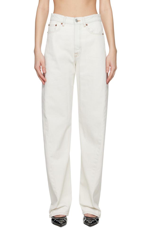 Джинсы с контрастной строчкой Mm6 Maison Margiela, белый
Джинсы с контрастной строчкой Mm6 Maison Margiela, белый