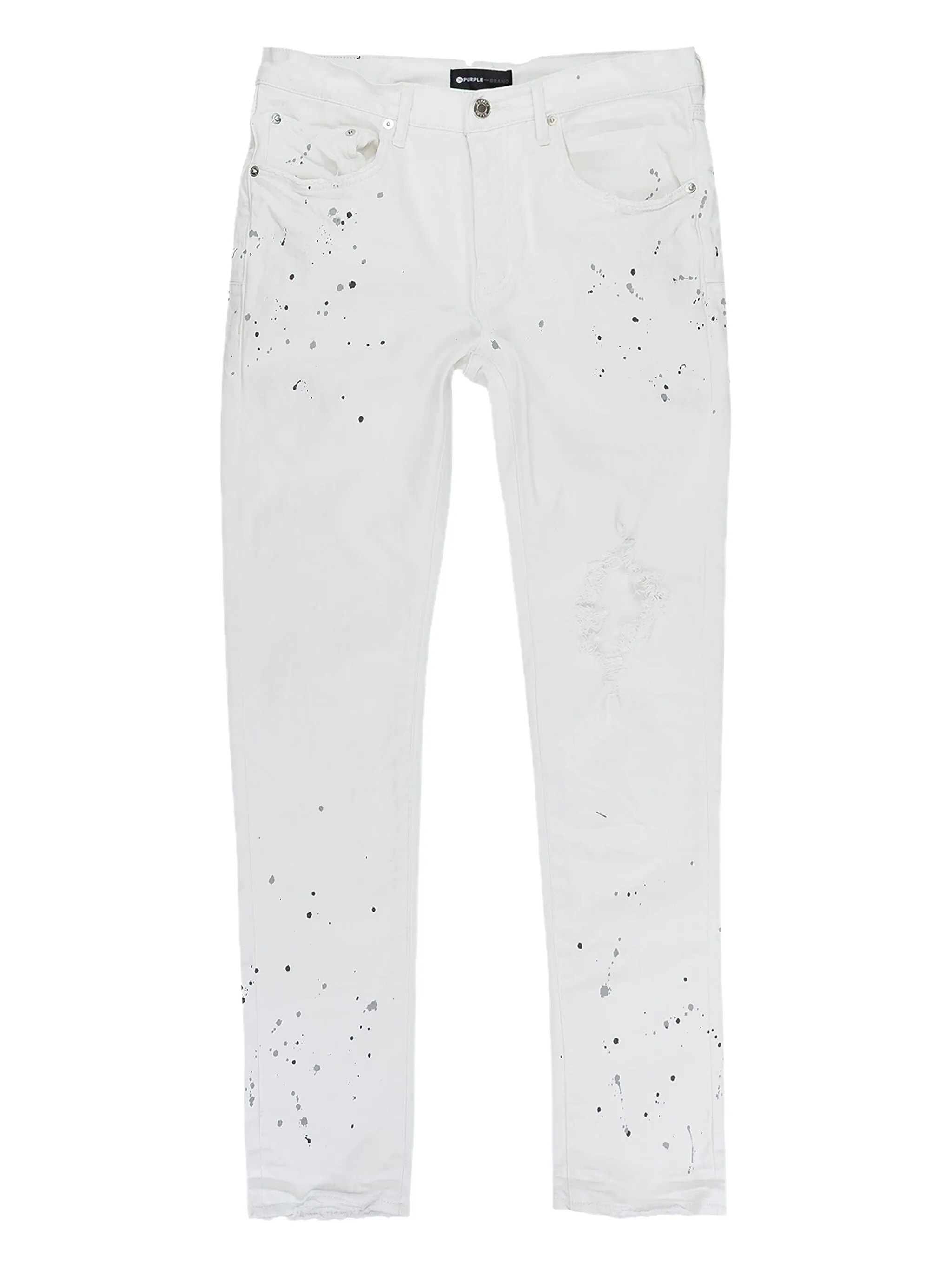 Джинсы с эффектом разбрызганной краски Purple Brand, белый
Джинсы с эффектом разбрызганной краски Purple Brand, белый