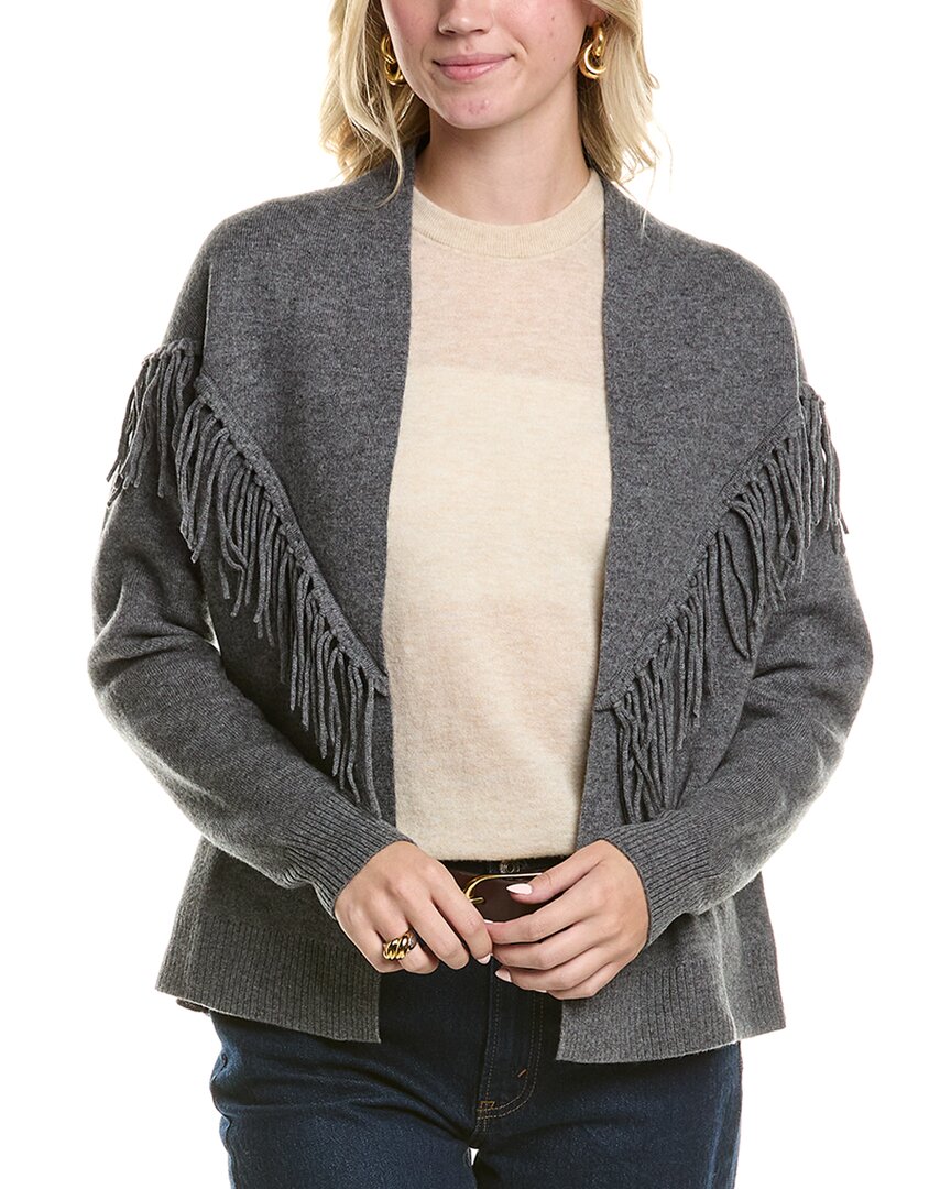 Кардиган MEIR из смеси шерсти и кашемира с бахромой, серый
Кардиган MEIR из смеси шерсти и кашемира с бахромой, серый