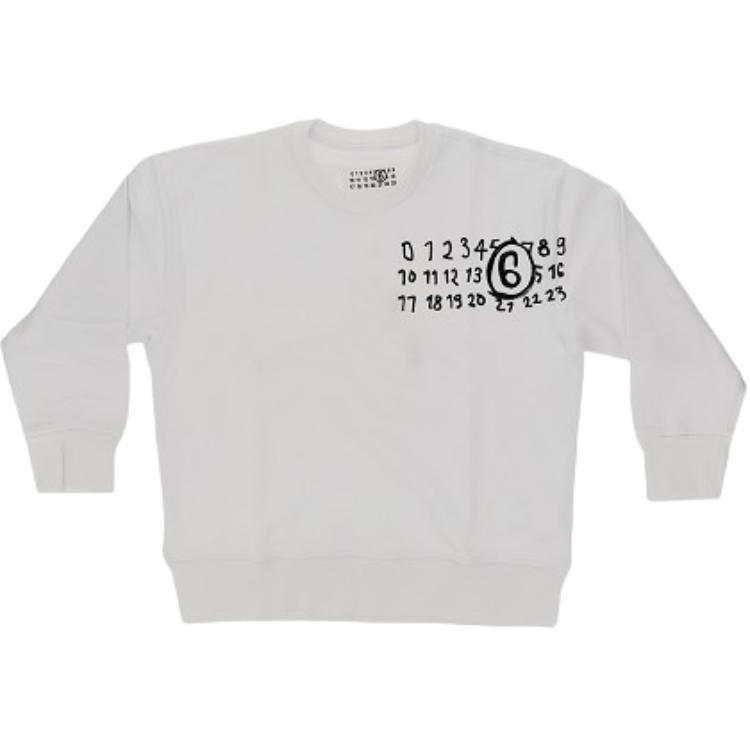 Свитшот Kids Numbers с логотипом MM6 Maison Margiela, белый
Свитшот Kids Numbers с логотипом MM6 Maison Margiela, белый