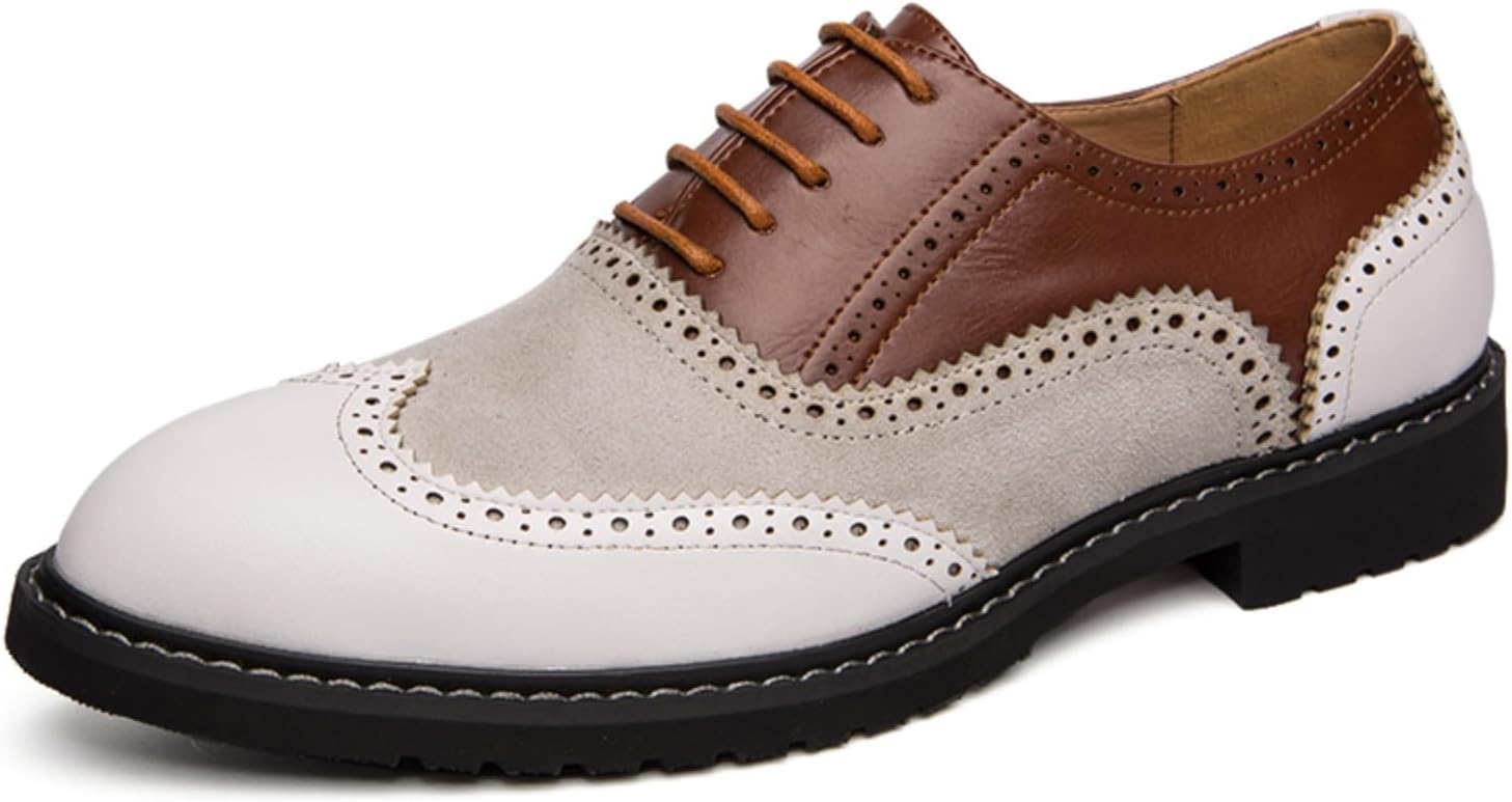 Мужские винтажные броги из разноцветной кожи, туфли-оксфорды низкие, с круглым носком, крыльями, повседневные дерби, нескользящие, для деловых встреч и свадеб Boaobaihuo
Мужские винтажные броги из разноцветной кожи, туфли-оксфорды низкие, с круглым носком, крыльями, повседневные дерби, нескользящие, для деловых встреч и свадеб Boaobaihuo