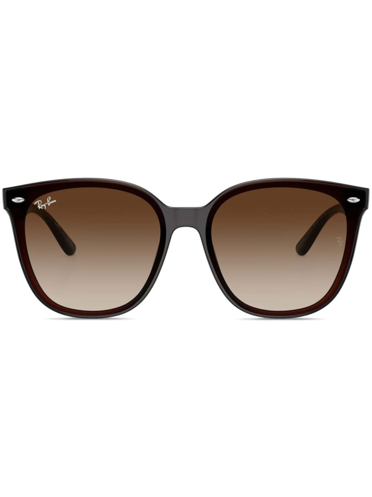 Солнцезащитные очки в квадратной оправе Ray-Ban, коричневый 
Солнцезащитные очки в квадратной оправе Ray-Ban, коричневый