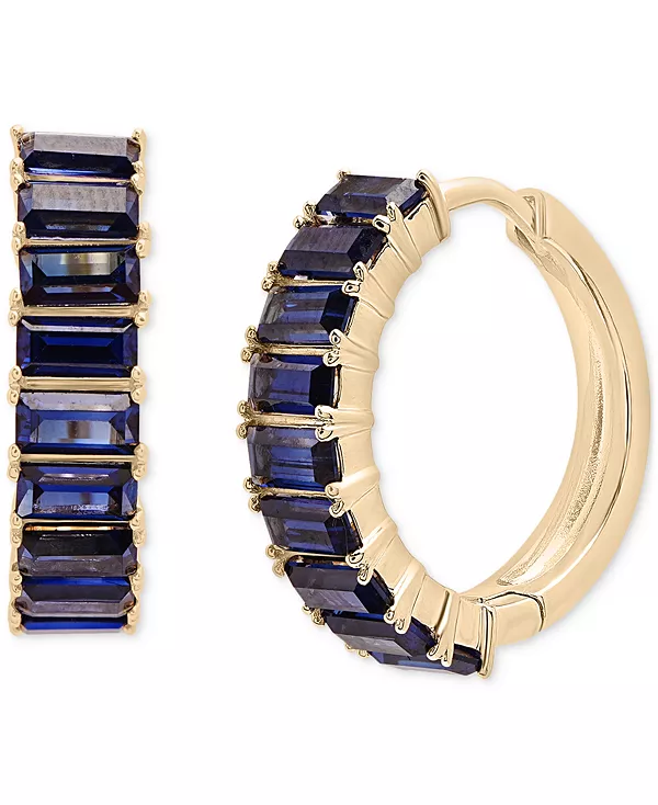 Маленькие серьги-кольца цвета наноизумруда (1,5 карата) из вермеля (также в цветах нано-белого сапфира, нано-рубина и нано-синего сапфира), созданные для Macy's Audrey By Aurate, blue
Маленькие серьги-кольца цвета наноизумруда (1,5 карата) из вермеля (также в цветах нано-белого сапфира, нано-рубина и нано-синего сапфира), созданные для Macy's Audrey By Aurate, blue