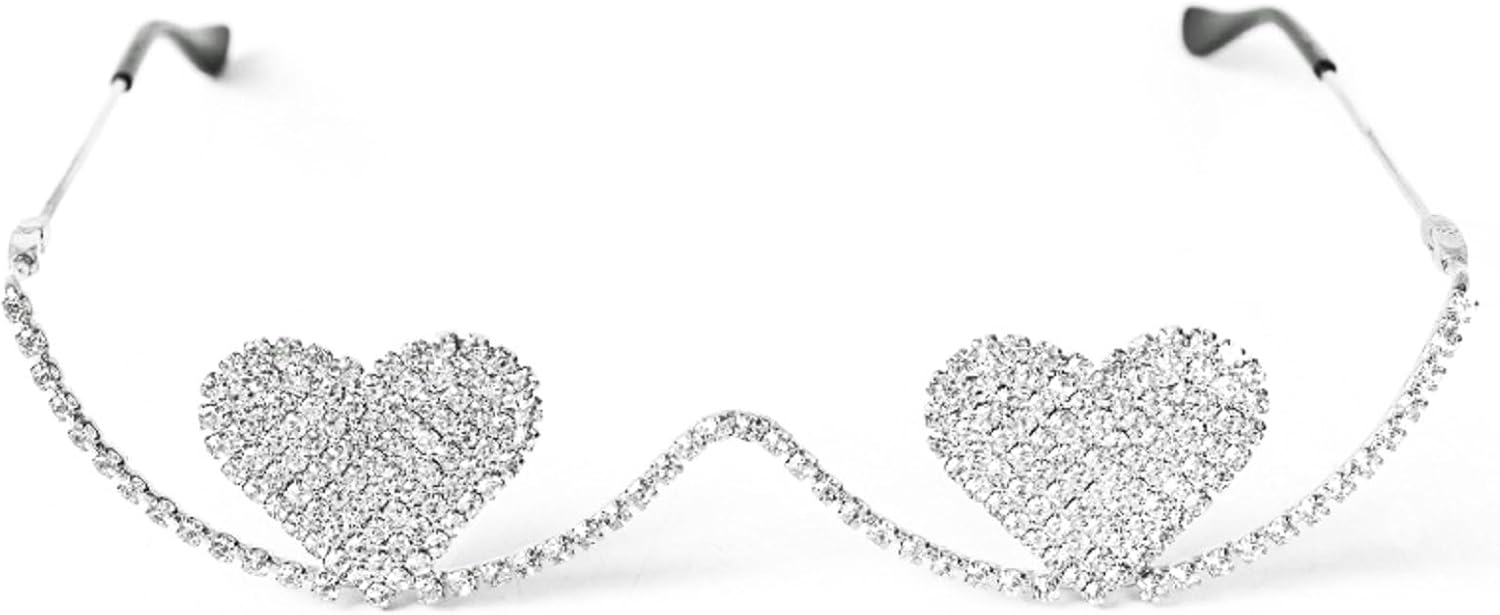 Модные оправы для очков в форме сердца со стразами, женские ювелирные аксессуары, солнцезащитные очки с полным набором кристаллов и бриллиантов, женские очки для вечеринок mincl, Silver
Модные оправы для очков в форме сердца со стразами, женские ювелирные аксессуары, солнцезащитные очки с полным набором кристаллов и бриллиантов, женские очки для вечеринок mincl, Silver