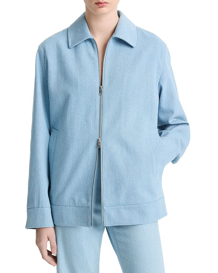 Куртка из твила с застежкой-молнией спереди Vince, синий
Куртка из твила с застежкой-молнией спереди Vince, синий