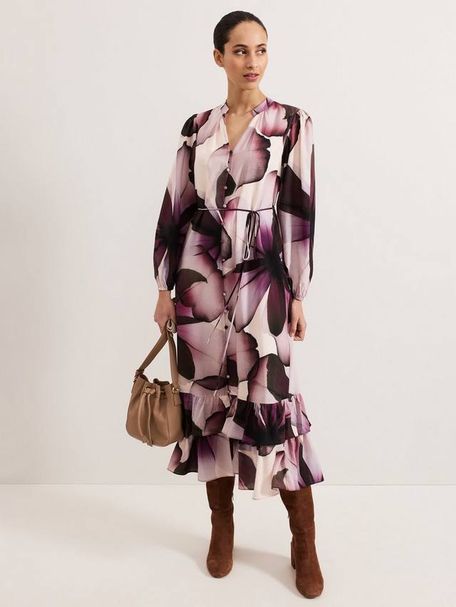 Платье Clarra с цветочным принтом и рюшами Phase Eight
Платье Clarra с цветочным принтом и рюшами Phase Eight