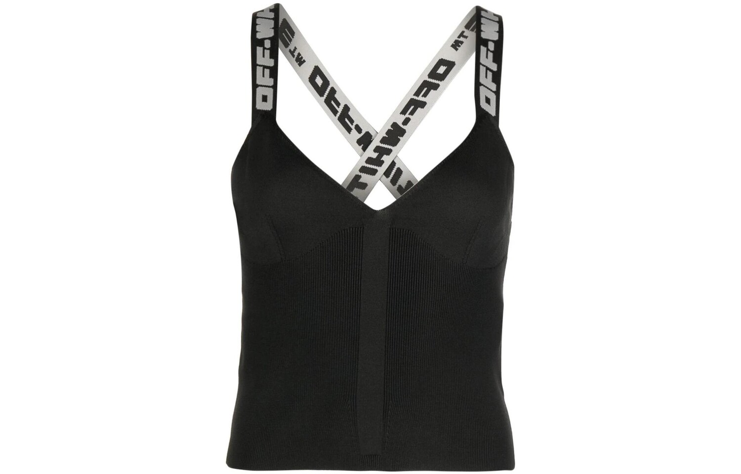 Вязаный топ с логотипом на ленте Off-White
Вязаный топ с логотипом на ленте Off-White