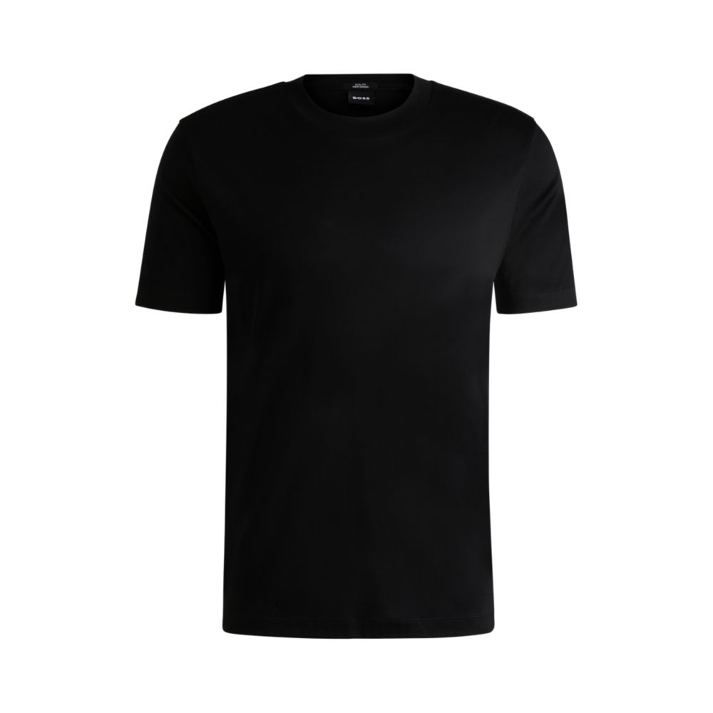 Футболка облегающего кроя из мерсеризованного хлопка BOSS, черный
Футболка облегающего кроя из мерсеризованного хлопка BOSS, черный
