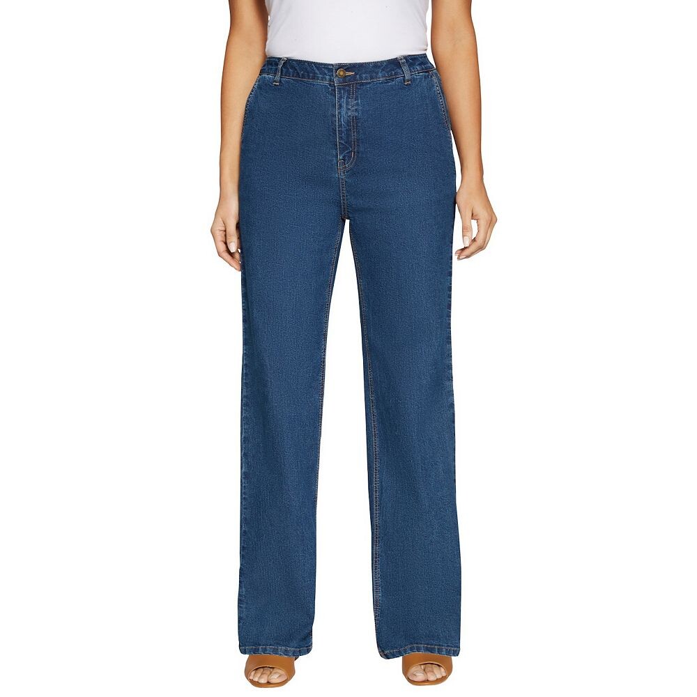 Jessica London Женские широкие джинсы из эластичного денима больших размеров истинного кроя, цвет Medium Stonewash
Jessica London Женские широкие джинсы из эластичного денима больших размеров истинного кроя, цвет Medium Stonewash