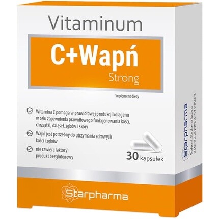 Starpharma Витамин С + кальций, мощная поддержка костей, кожи, зубов, хрящей и десен, Добавка , 30 капсул
Starpharma Витамин С + кальций, мощная поддержка костей, кожи, зубов, хрящей и десен, Добавка , 30 капсул