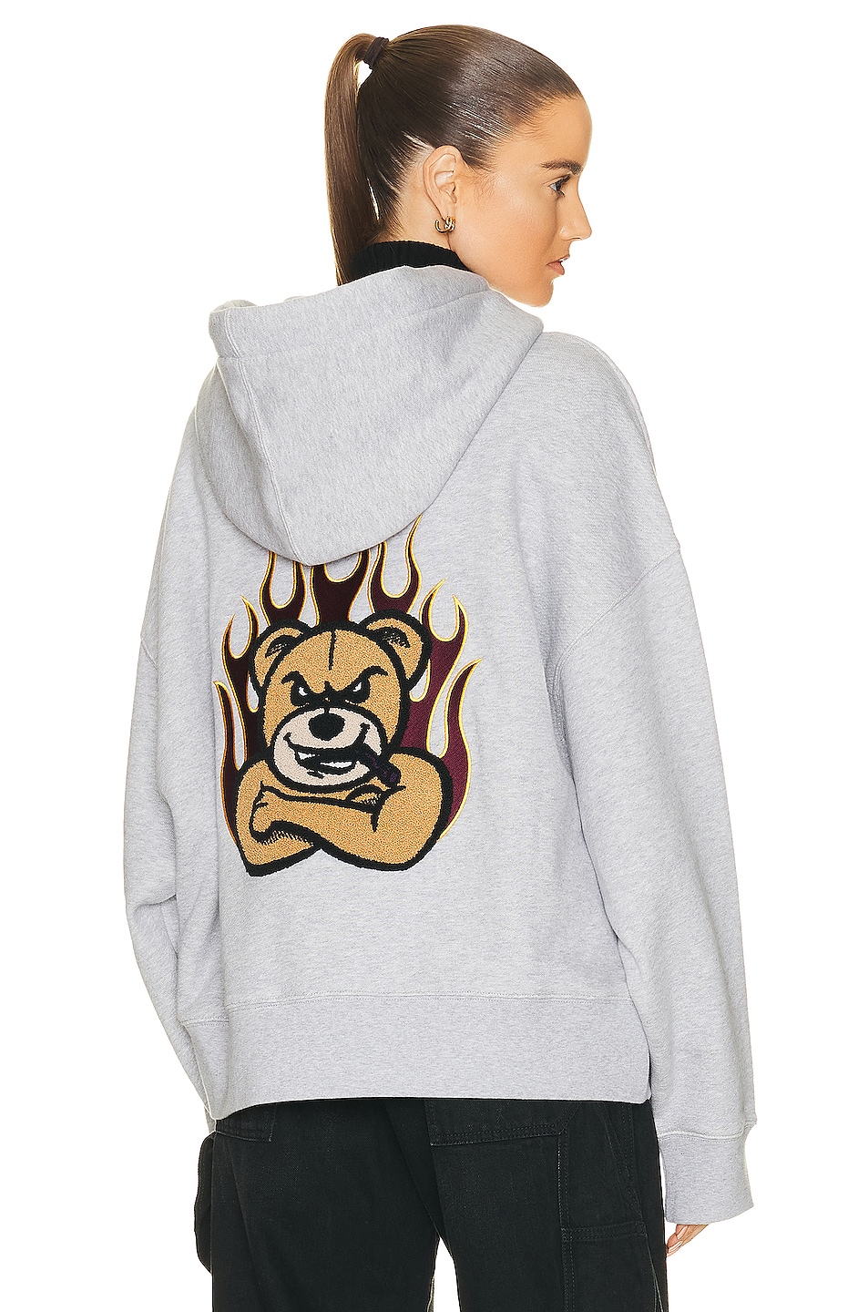 Свитер с капюшоном из коллаборации с Palm Angels Moncler Genius, серый
Свитер с капюшоном из коллаборации с Palm Angels Moncler Genius, серый