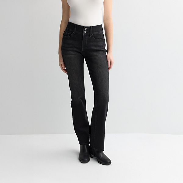 Женские джинсы bootcut с эффектом коррекции живота Apt. 9, Black Wash
Женские джинсы bootcut с эффектом коррекции живота Apt. 9, Black Wash