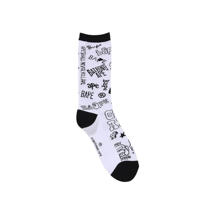Носки BAPE Graffiti Pattern Socks, белый
Носки BAPE Graffiti Pattern Socks, белый
