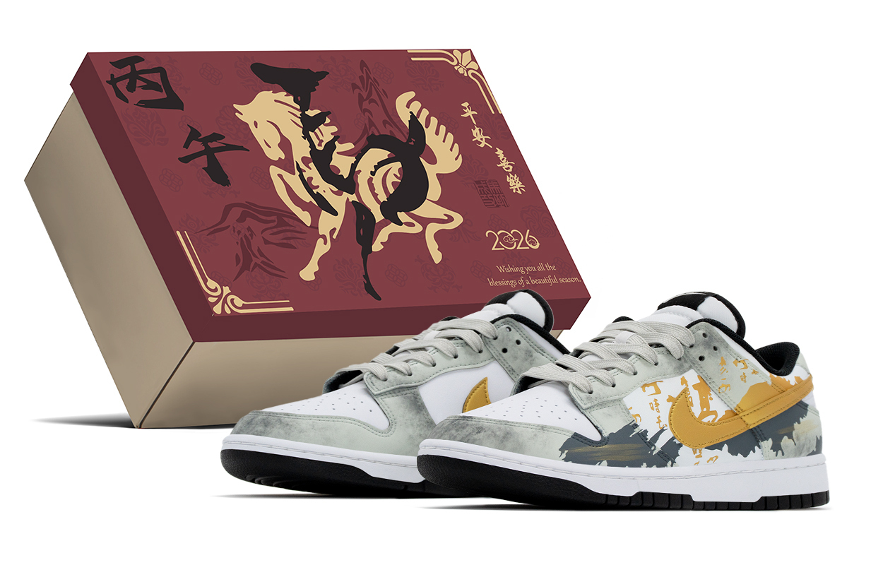 Dunk CNY Box, Immediate Success, мужские низкие скейтерские кроссовки с устойчивостью к истиранию и скольжению Light Cloud Nike, синий белый золотой
Dunk CNY Box, Immediate Success, мужские низкие скейтерские кроссовки с устойчивостью к истиранию и скольжению Light Cloud Nike, синий белый золотой