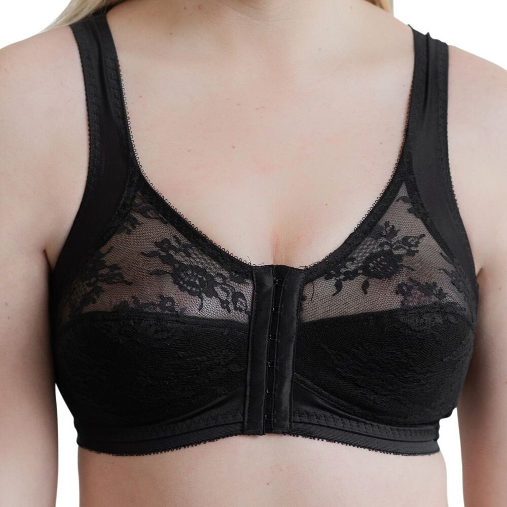 Беспроводной бюстгальтер-бандо с застежкой спереди и поддержкой сзади Cortland Intimates, черный
Беспроводной бюстгальтер-бандо с застежкой спереди и поддержкой сзади Cortland Intimates, черный