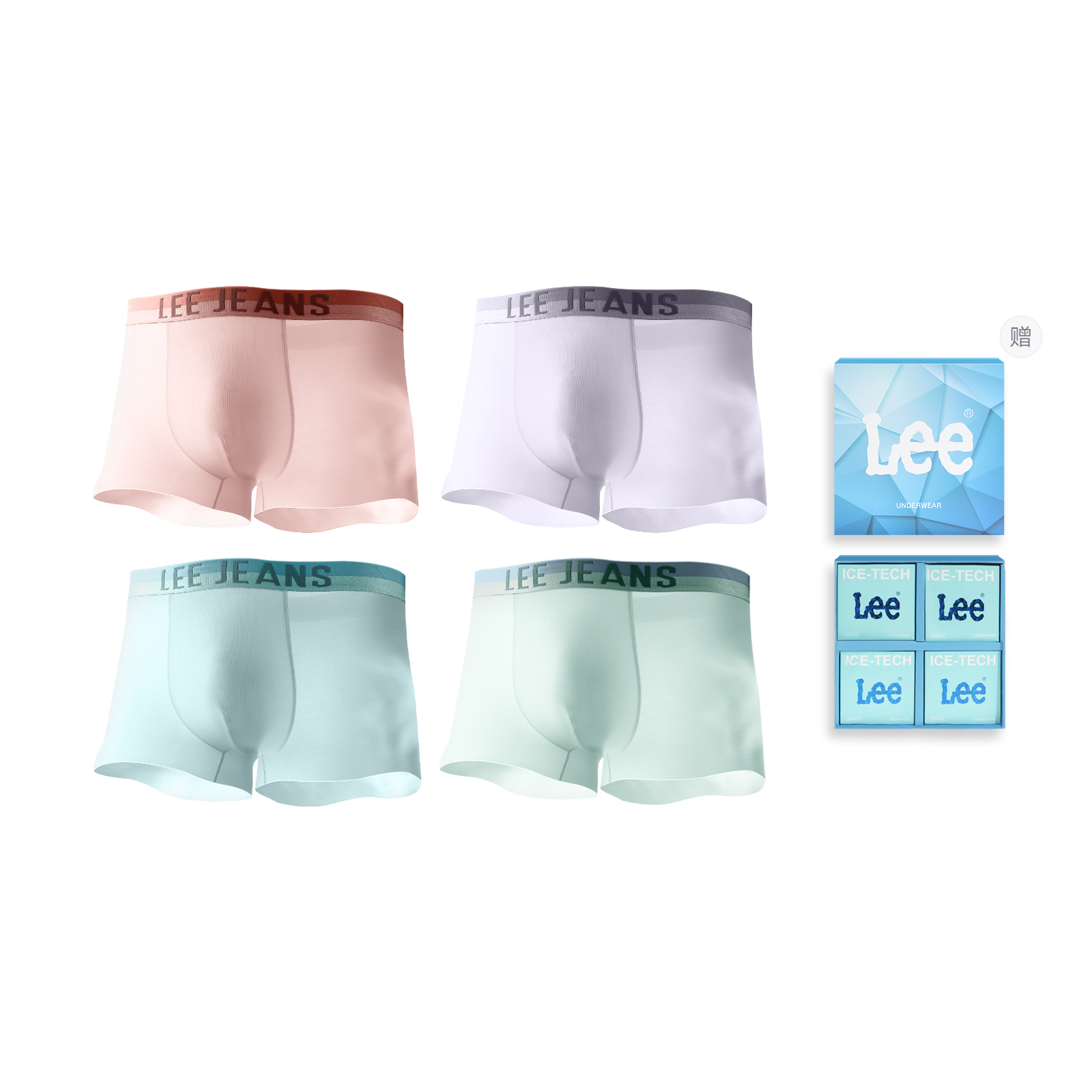 Lee Подарочный набор мужского белья SS23 Ice Series, 4 штуки
Lee Подарочный набор мужского белья SS23 Ice Series, 4 штуки