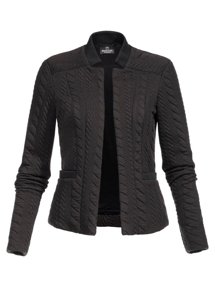 MADELEINE Короткий трикотажный пиджак черного цвета
MADELEINE Короткий трикотажный пиджак черного цвета