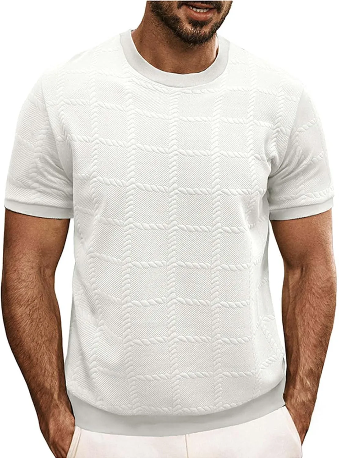 Футболка мужская Jacquard Plaid с коротким рукавом
Футболка мужская Jacquard Plaid с коротким рукавом