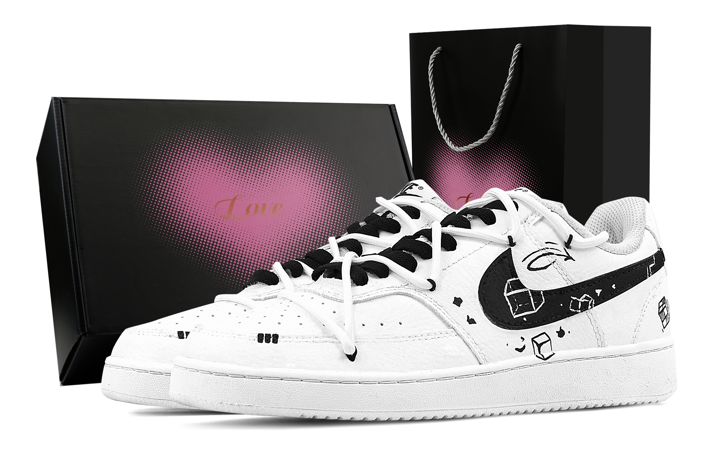 Nike Кроссовки Court Vision 1 для скейтбординга, износостойкие, низкие, мужские, черные 
Nike Кроссовки Court Vision 1 для скейтбординга, износостойкие, низкие, мужские, черные