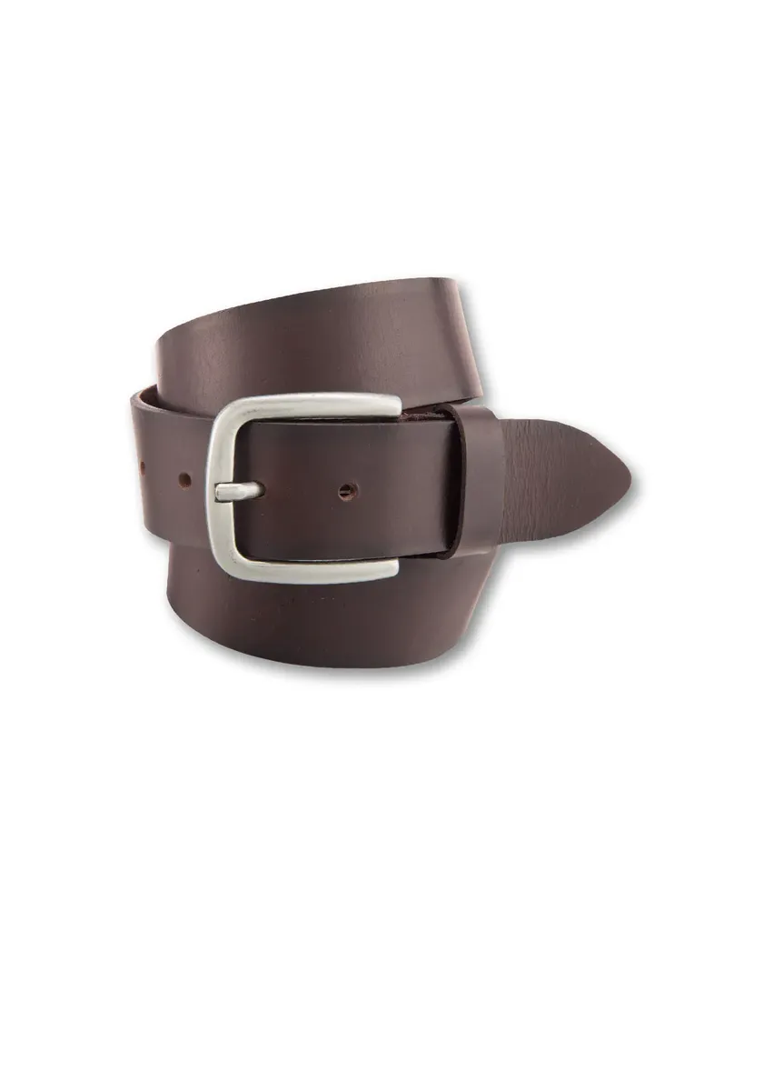 Кожаный ремень BERND GÖTZ с темными краями и серебряной застежкой, коричневый
Кожаный ремень BERND GÖTZ с темными краями и серебряной застежкой, коричневый