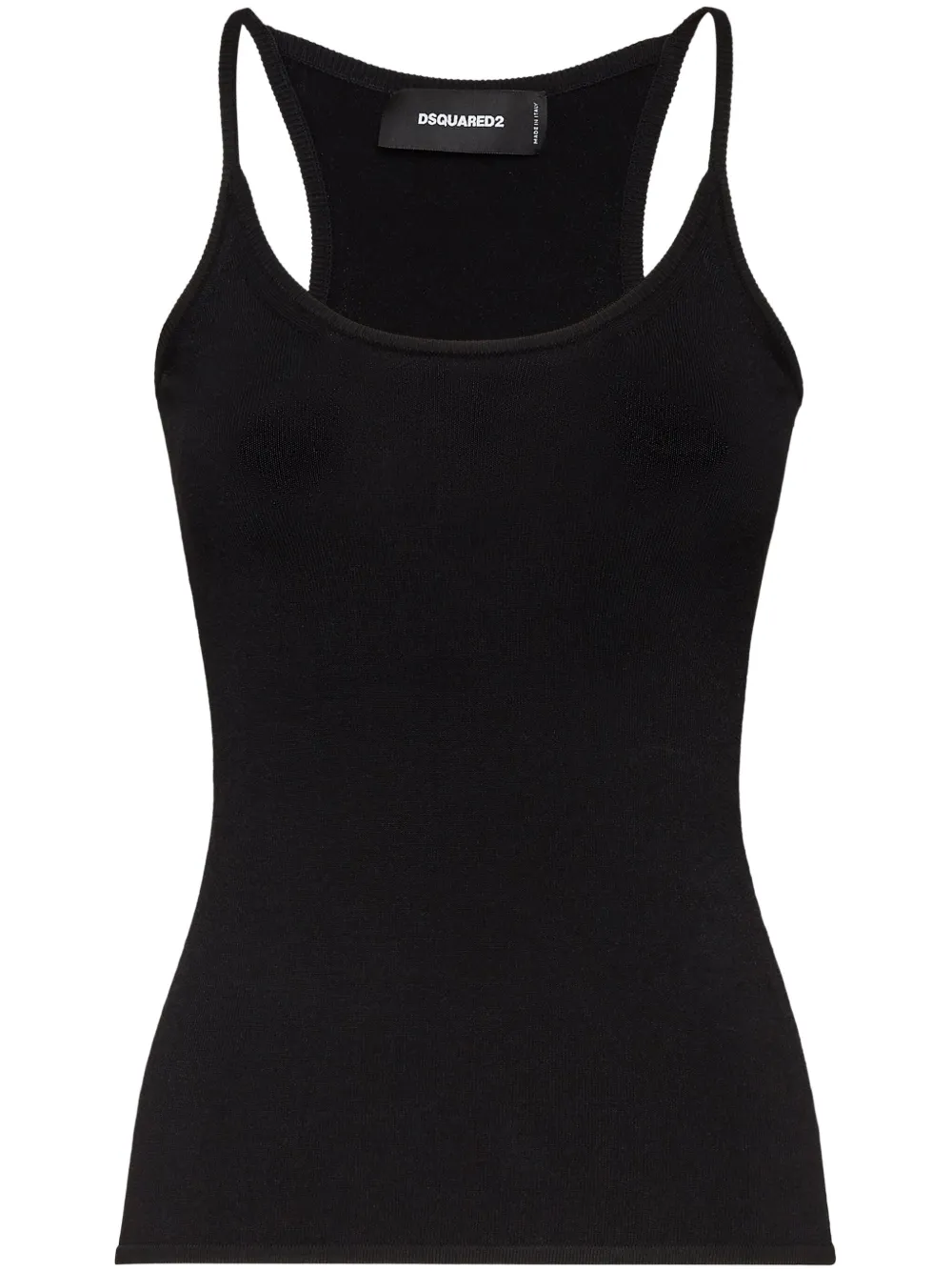 Топ с U-образным вырезом DSQUARED2, черный
Топ с U-образным вырезом DSQUARED2, черный