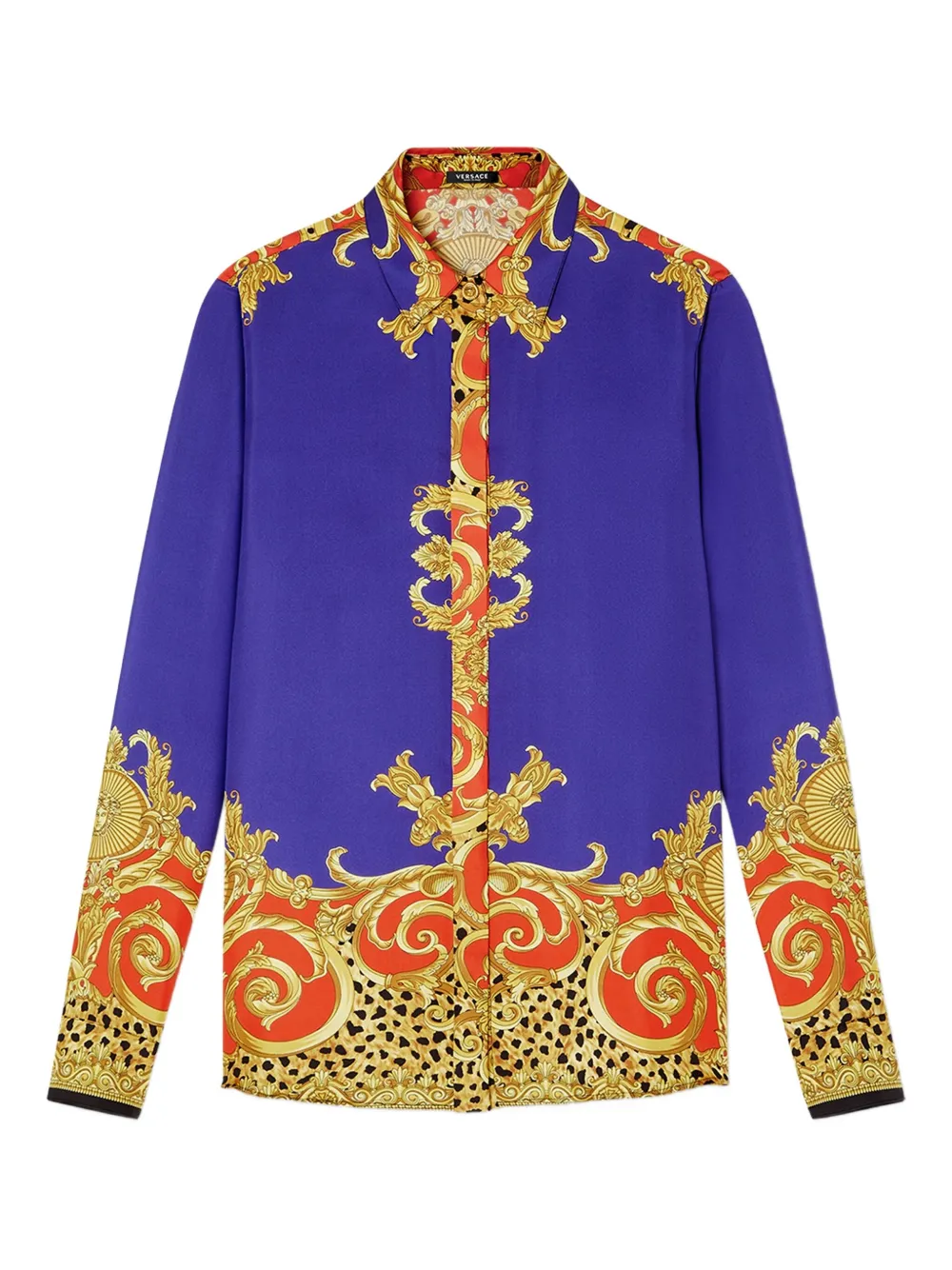 Рубашка с принтом Baroque Versace, фиолетовый
Рубашка с принтом Baroque Versace, фиолетовый