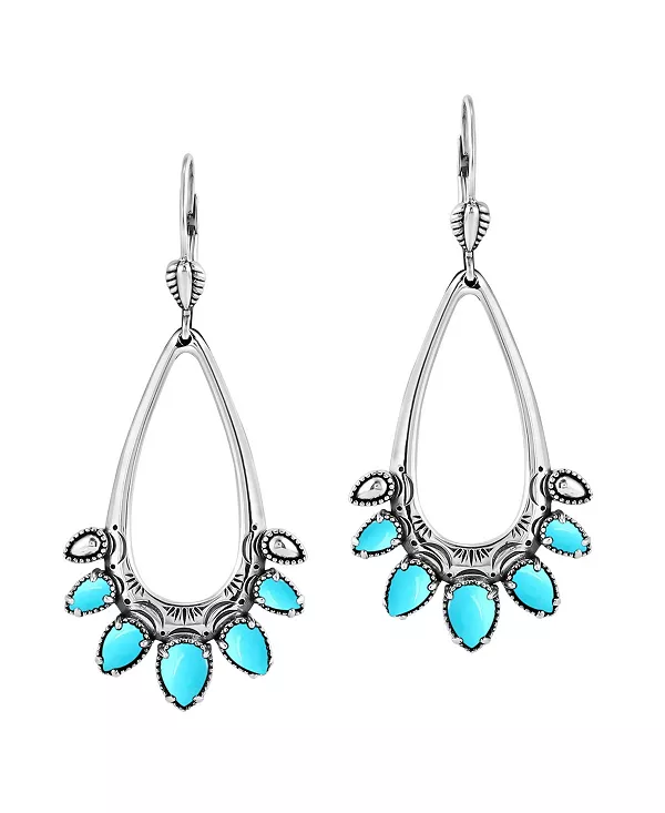 Серьги-Гвоздики «Спящая красавица» из стерлингового серебра с бирюзой и грушевидными камнями American West Jewelry, turquoise/aqua
Серьги-Гвоздики «Спящая красавица» из стерлингового серебра с бирюзой и грушевидными камнями American West Jewelry, turquoise/aqua