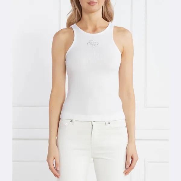 Облегающий топ Guess, белый
Облегающий топ Guess, белый