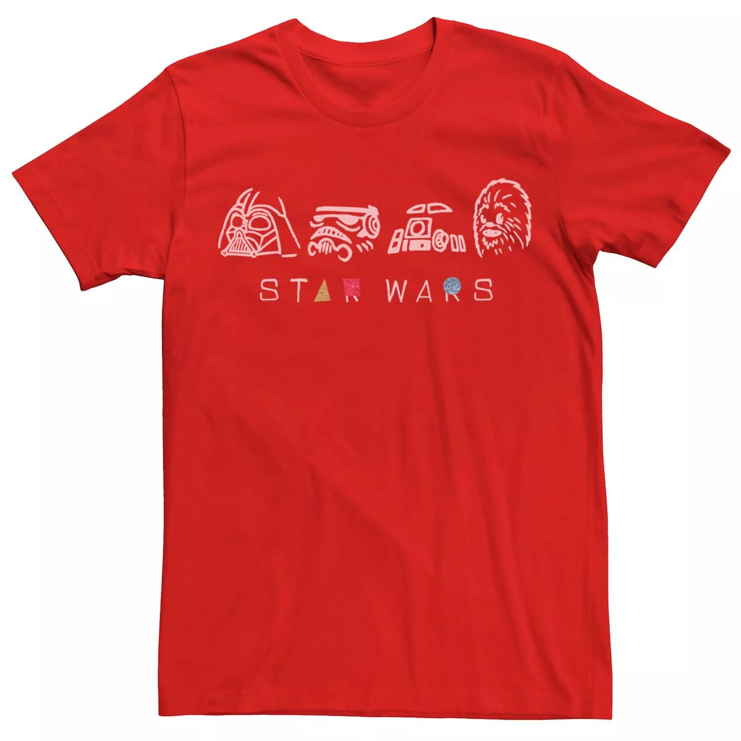Мужская футболка с геометрическим рисунком «Звездные войны» Group Shot Star Wars, красный
Мужская футболка с геометрическим рисунком «Звездные войны» Group Shot Star Wars, красный