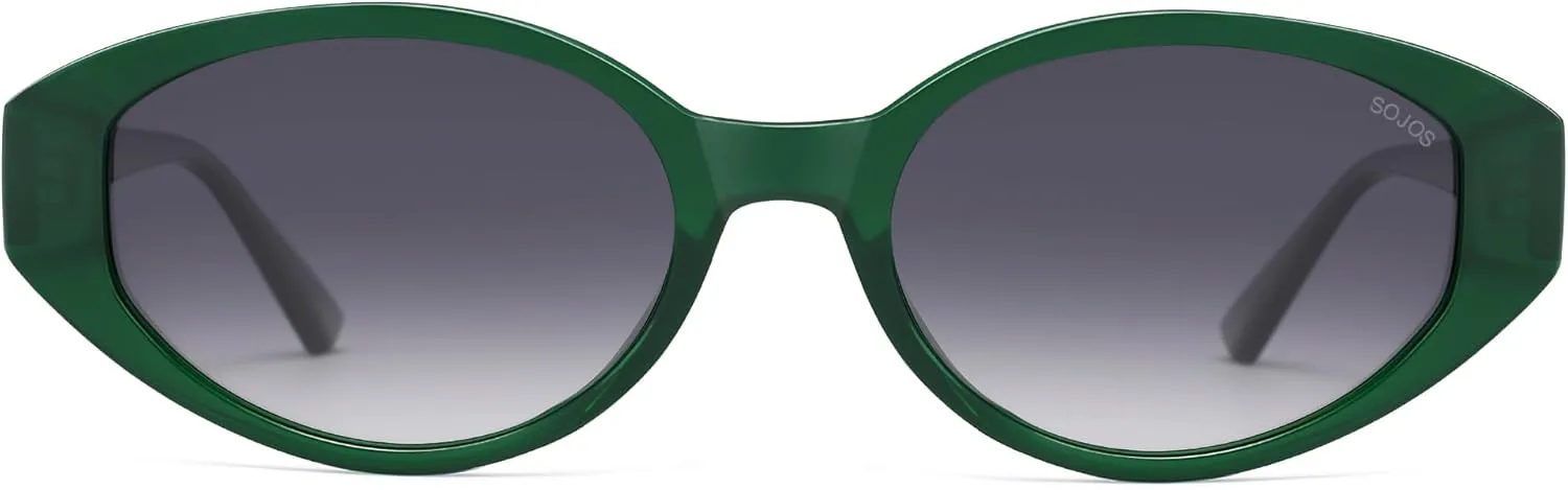 Солнцезащитные очки SOJOS Retro Oval Polarized для женщин, стильные «кошачий глаз», модные винтажные, с защитой от УФ-излучения UV400, Green/Gradient Grey
Солнцезащитные очки SOJOS Retro Oval Polarized для женщин, стильные «кошачий глаз», модные винтажные, с защитой от УФ-излучения UV400, Green/Gradient Grey