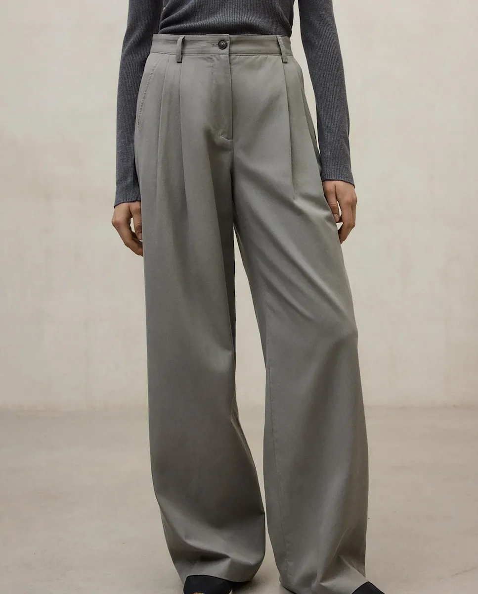 Женские брюки со застежкой на пуговицу и молнию Ecoalf, светло-серый
Женские брюки со застежкой на пуговицу и молнию Ecoalf, светло-серый