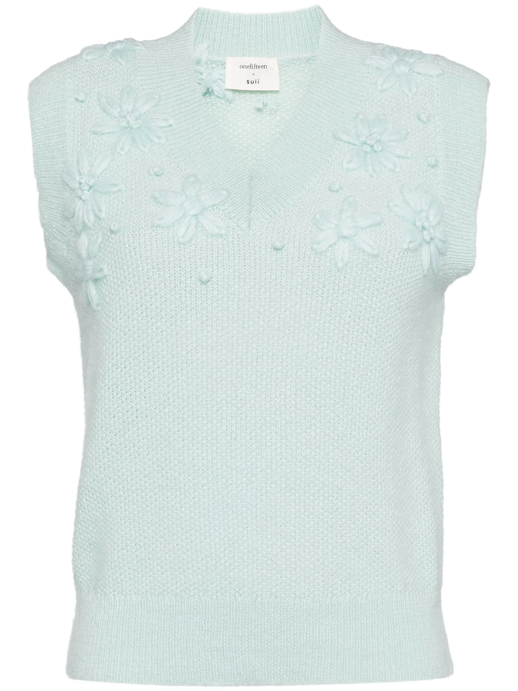 Жилет с цветочной вышивкой Onefifteen, синий
Жилет с цветочной вышивкой Onefifteen, синий