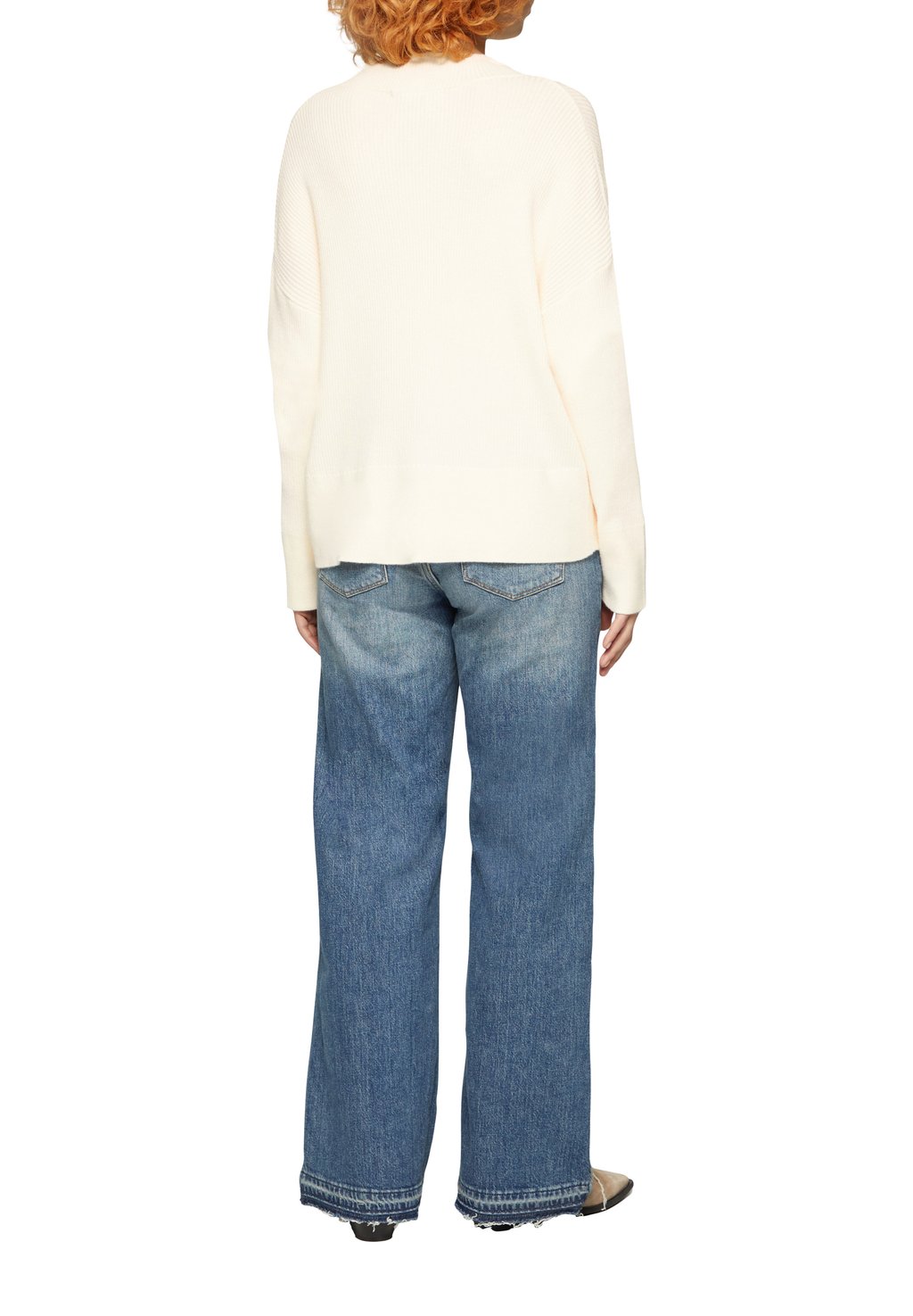 Джемпер MIT WEITEN ÄRMELN QS, бежевый 
Джемпер MIT WEITEN ÄRMELN QS, бежевый