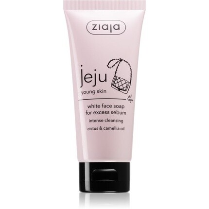 Ziaja Нежное очищающее мыло для лица Jeju Young Skin 75 мл 
Ziaja Нежное очищающее мыло для лица Jeju Young Skin 75 мл