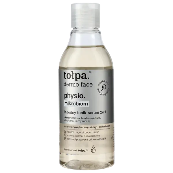 Нежный тоник-сыворотка для лица 2в1, 200 мл Tołpa Dermo face physio mikrobiom
Нежный тоник-сыворотка для лица 2в1, 200 мл Tołpa Dermo face physio mikrobiom