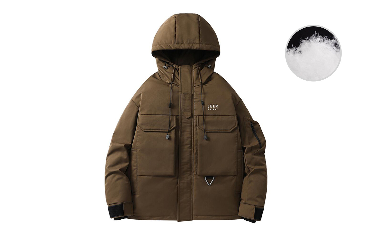 Пуховик унисекс Jeep Spirit, черный
Пуховик унисекс Jeep Spirit, черный