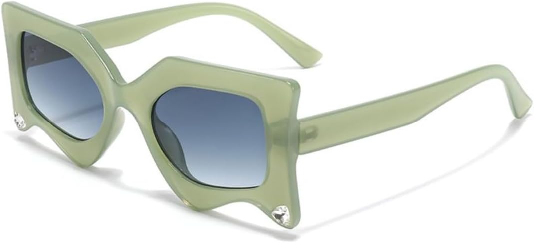 Женские солнцезащитные очки «кошачий глаз» неправильной формы, роскошные, стильные, для вечеринок на открытом воздухе, с защитой от УФ-излучения UV400 UATXTAU, C2green
Женские солнцезащитные очки «кошачий глаз» неправильной формы, роскошные, стильные, для вечеринок на открытом воздухе, с защитой от УФ-излучения UV400 UATXTAU, C2green