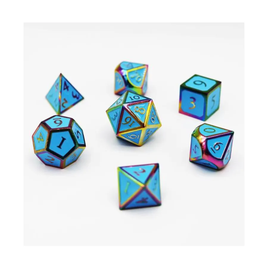 Набор Poly — жженый опал с синим (7), Dice Sets - Metal (Foam Brain Games)
Набор Poly — жженый опал с синим (7), Dice Sets - Metal (Foam Brain Games)