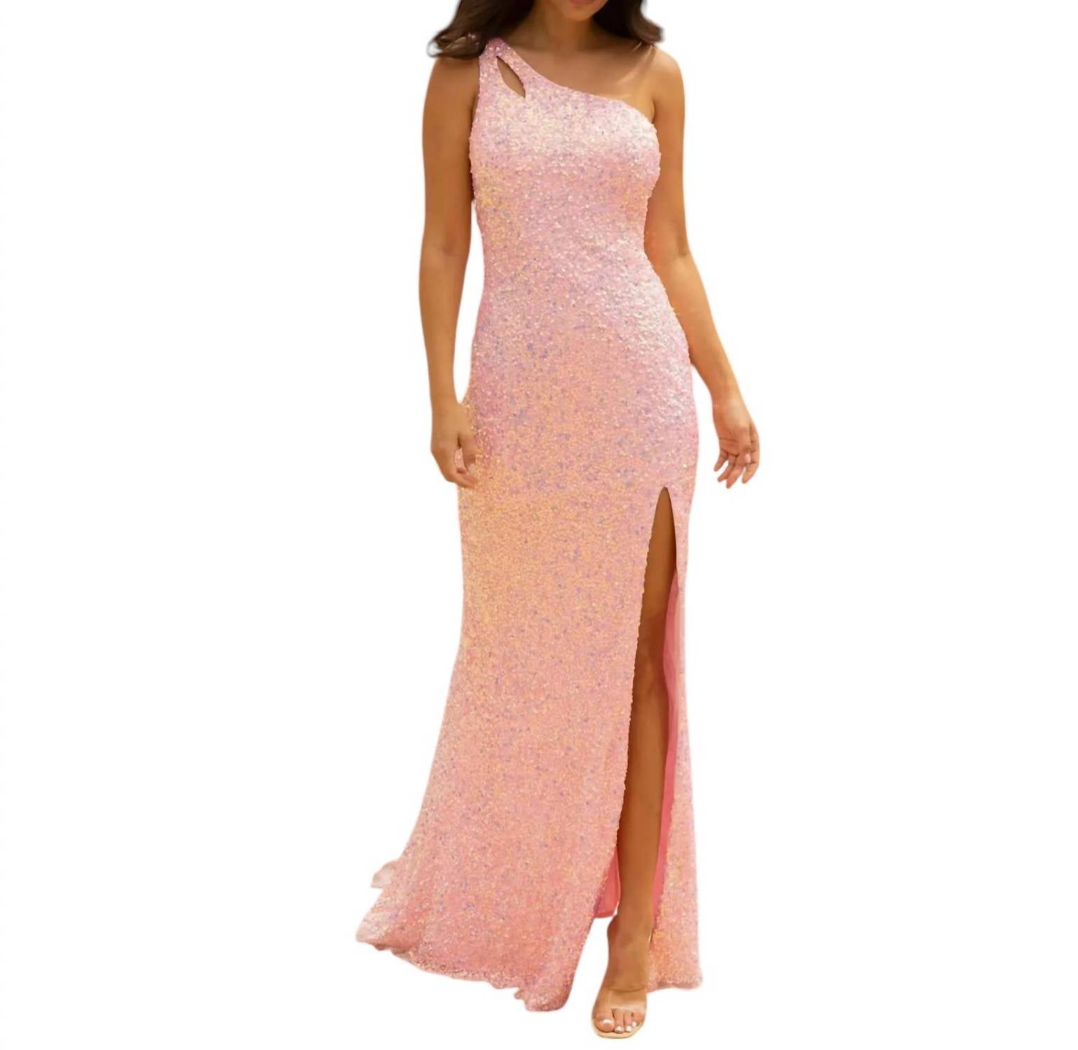 Асимметричное вечернее платье с декольте в нежно-розовом цвете Primavera
Асимметричное вечернее платье с декольте в нежно-розовом цвете Primavera