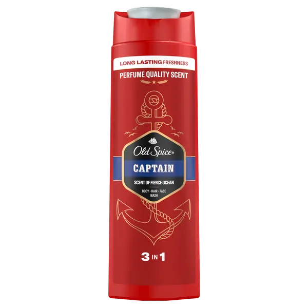 Гель для душа и шампунь 3в1, 400 мл Old Spice Captain
Гель для душа и шампунь 3в1, 400 мл Old Spice Captain