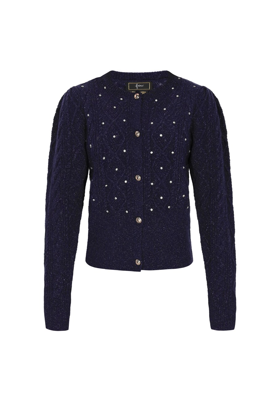 Вязаный кардиган faina, темно-синий
Вязаный кардиган faina, темно-синий