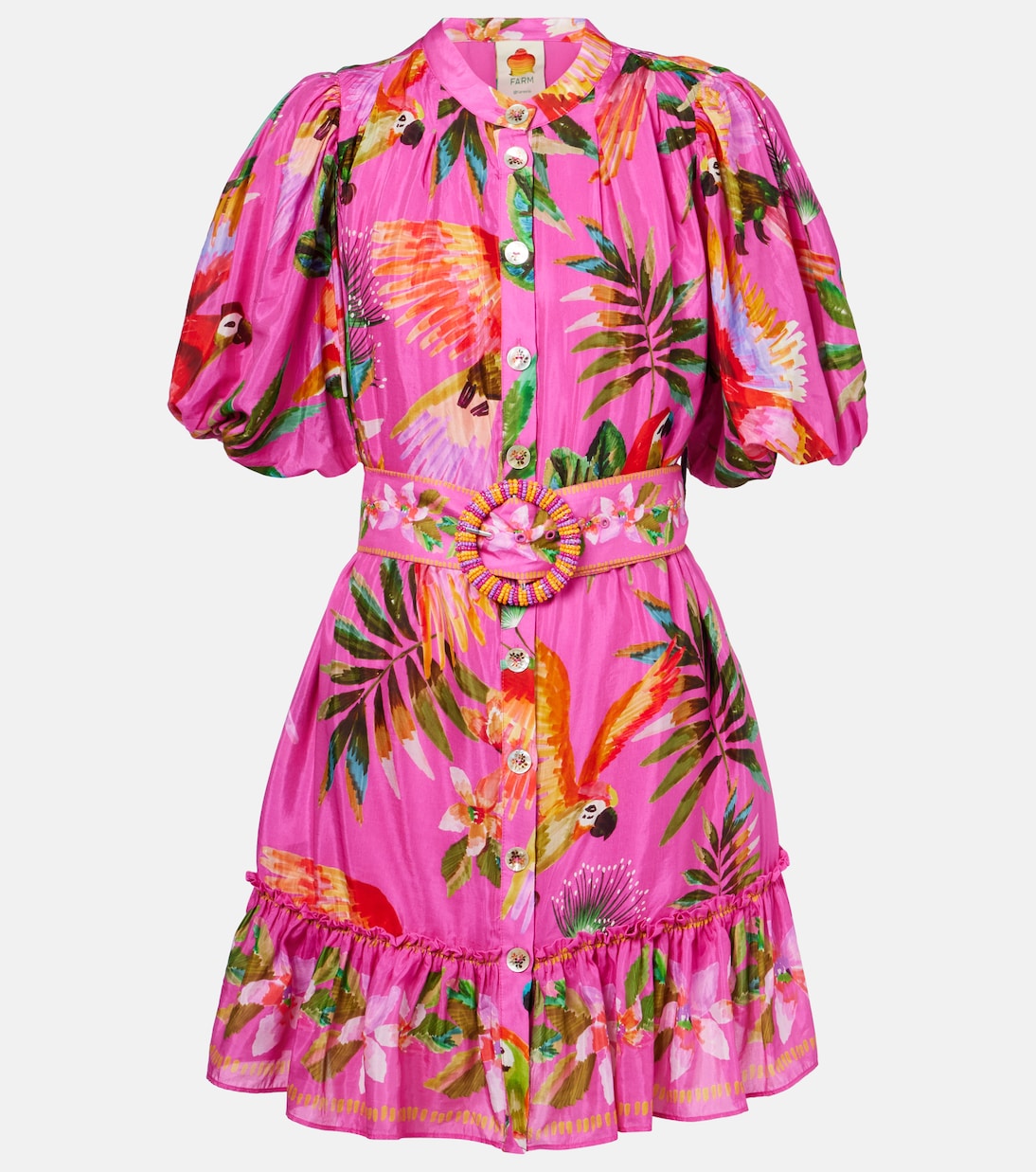 Принтованное платье миди из хлопковой смеси с поясом Farm Rio, Colorful Macaw Pink
Принтованное платье миди из хлопковой смеси с поясом Farm Rio, Colorful Macaw Pink
