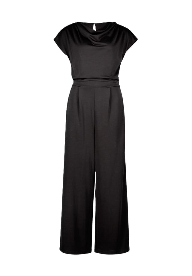 Комбинезон с вырезом-водопадом Zero, черный
Комбинезон с вырезом-водопадом Zero, черный